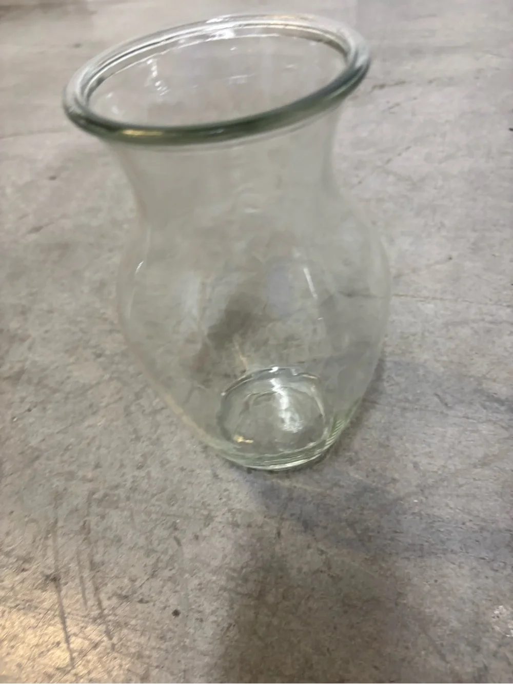 Clear Glass Vase for Floral Arrangements